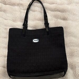 Elegant Michael Kors Black Neoprene Tote Bag